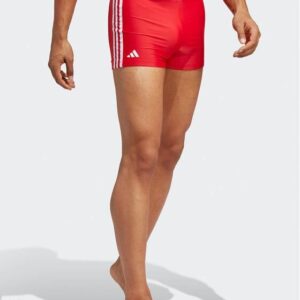 adidas Szorty kąpielowe Classic 3-Stripes Swim Boxers HT2075 Czerwony Regular Fit