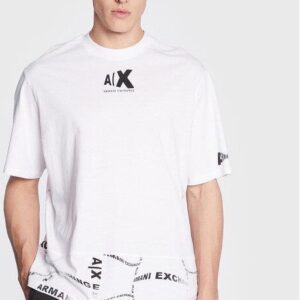 Armani Exchange T-Shirt 3RZMFE ZJ8EZ 21BX Biały Relaxed Fit