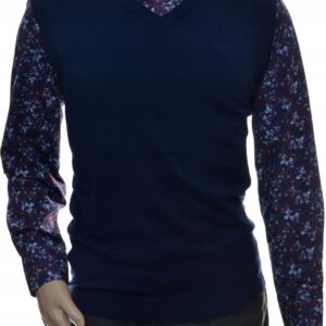 Bezrękawnik pulower sweter męski bez rękawów XL