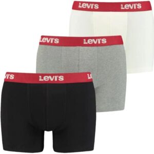 Bielizna Levi's Boxer 3 Pairs Briefs 37149 (kolor Biały. Czarny. Szary/Srebrny