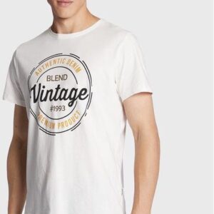 Blend T-Shirt 20714811 Biały Regular Fit
