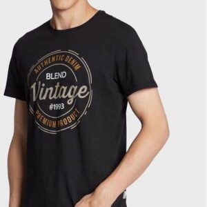 Blend T-Shirt 20714811 Czarny Regular Fit