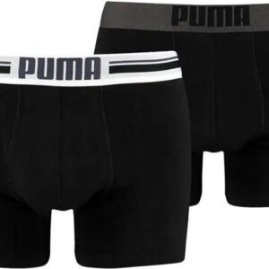 Bokserki Puma Placed Logo Boxer 2P M 906519 (kolor Czarny