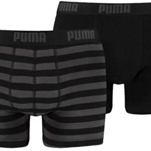 Bokserki Puma Stripe M 1515 Boxer 2P 591015001 (kolor Czarny