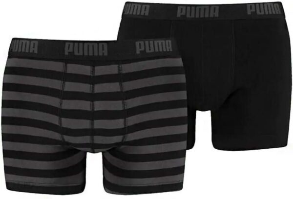 Bokserki Puma Stripe M 1515 Boxer 2P 591015001 (kolor Czarny