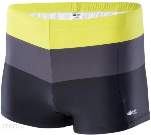 Bokserski kąpielowe Aquawave Stripe M 92800076209 (kolor Czarny. Żółty