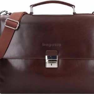 bugatti Romano Messenger Leather 40 cm Laptop Compartment braun