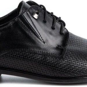 Buty męskie eleganckie skórzane 302T3 czarne