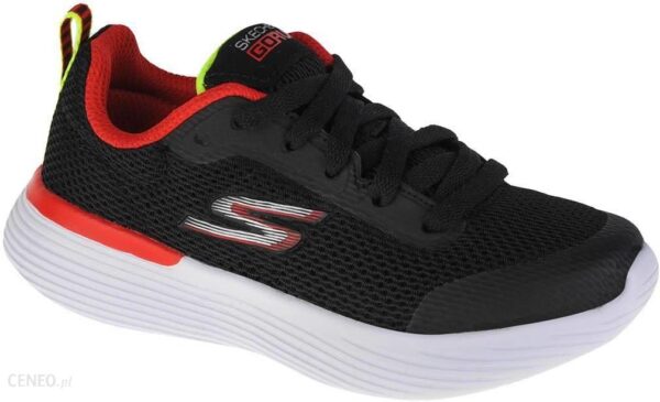 buty sneakers dla chłopca Skechers Go Run 400 V2 Omega 405100L-BKRD