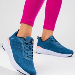 Buty sportowe damskie materiałowe DK niebieskie
