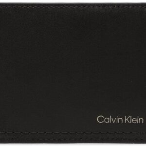 Calvin Klein Duży Portfel Męski Duo Stitch Bifold 6Cc W/Bill K50K510323 Czarny