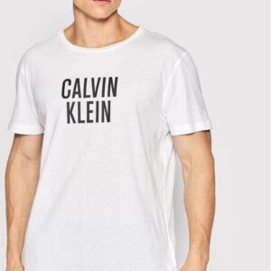 Calvin Klein Swimwear T-Shirt KM0KM00750 Biały Relaxed Fit