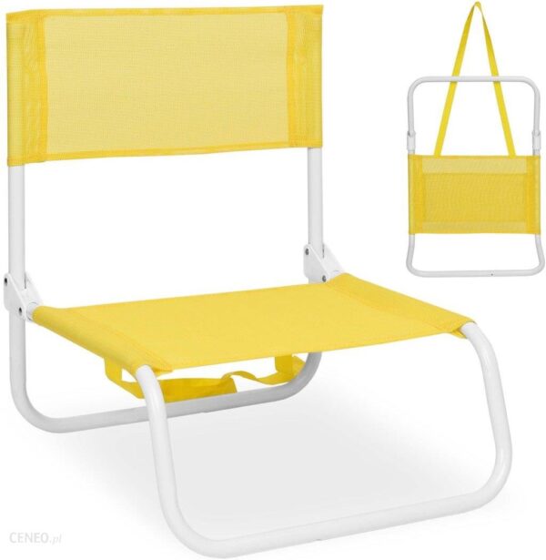 Emaga Krzesełko Turystyczne Składane Daron Żółte
