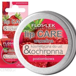FLOS-LEK LIP CARE Wazelina kosmetyczna do ust poziomkowa 15ml