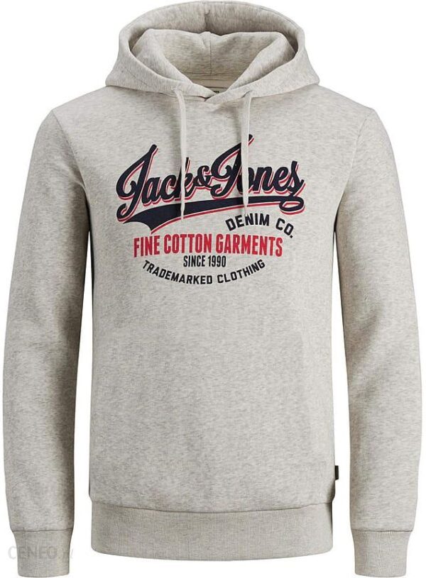 Jack & Jones Bluza "Logo" w kolorze jasnoszarym