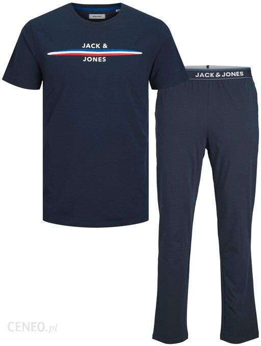 Jack&Jones Piżama 12227329 Granatowy Standard Fit
