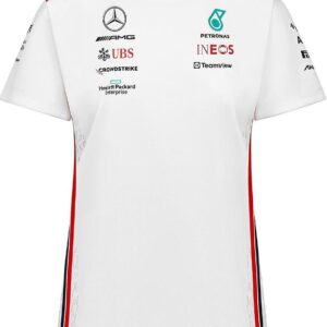 Koszulka t-shirt damska Team biała Mercedes AMG F1 2023