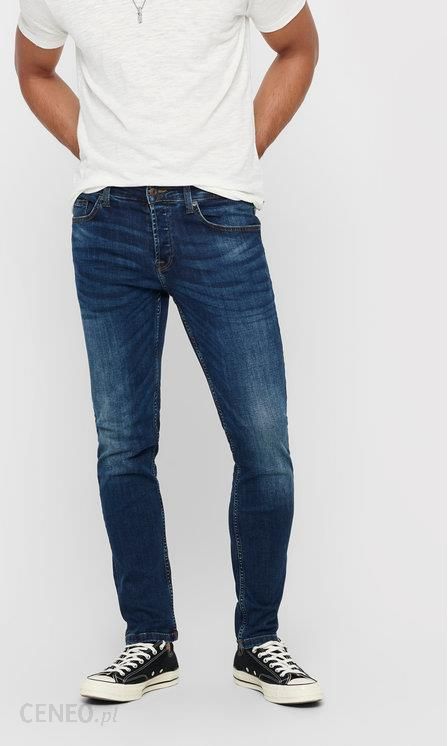 ONLY & SONS Jeansy Regular Fit Weft 22005076 Granatowy Regular Fit