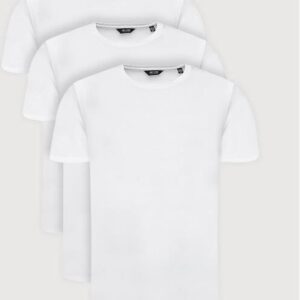 Only & Sons Komplet 3 T-Shirtów Matt Life Longy 22013782 Biały Regular Fit