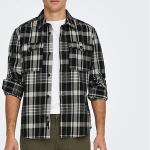 Only & Sons Koszula 22024699 Czarny Loose Fit