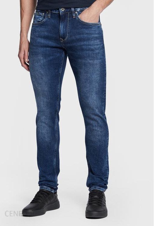 Pepe Jeans Jeansy Stanley PM206326 Granatowy Tapered Fit