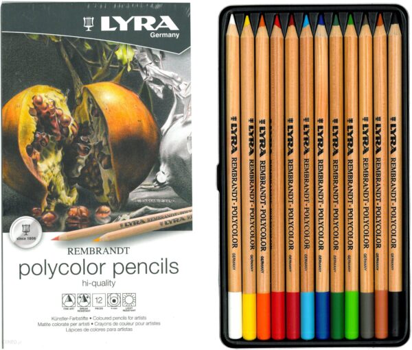 Polycolor Pencils Kredki Lyra Rembrandt 12 Kolorów