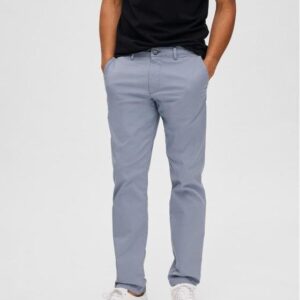 Selected Homme Chinosy New 16087663 Szary Slim Fit