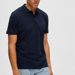 Selected Homme Polo 16087839 Granatowy Regular Fit
