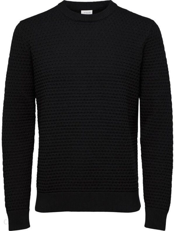 SELECTED HOMME Sweter "Remy" w kolorze czarnym