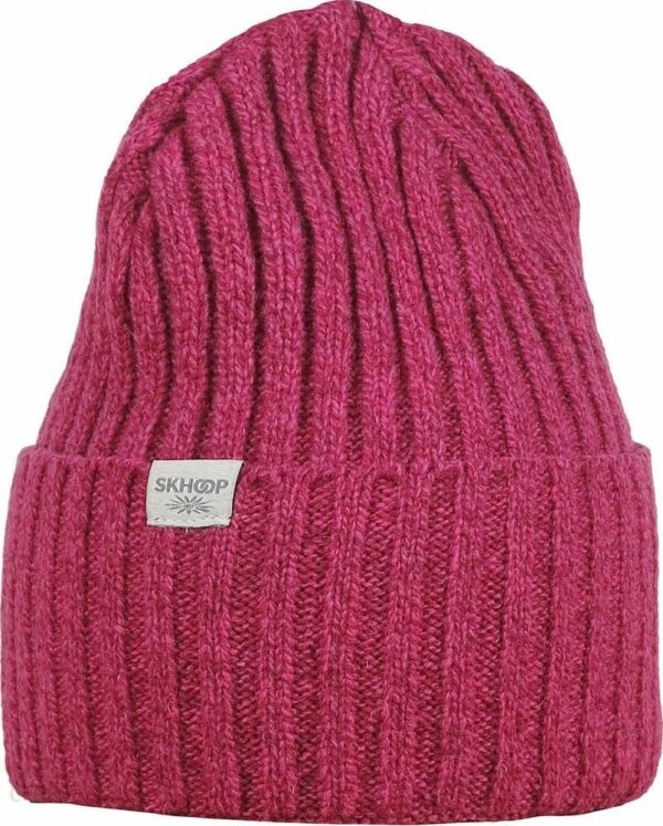 Skhoop Zimowa Wełniana Czapka Carina Beanie Dark Rose