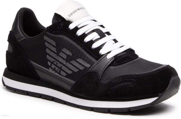 Sneakersy EMPORIO ARMANI X4X537 XM678 N639 Blk Blk Blk Blk Blk