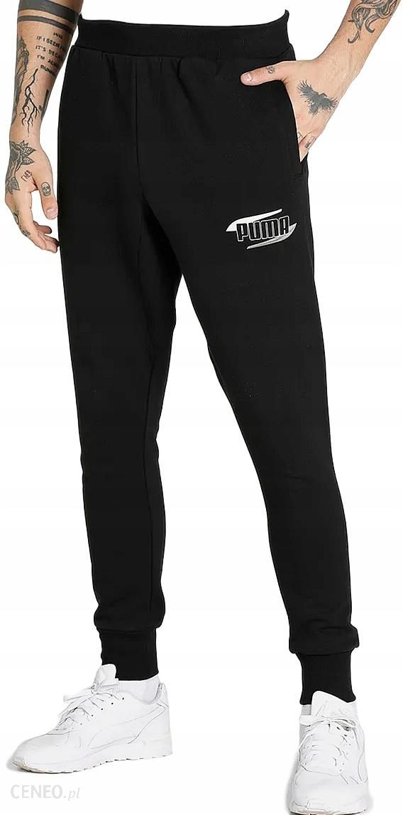 Spodnie dresowe męskie Puma Rebel Bold XL czarne