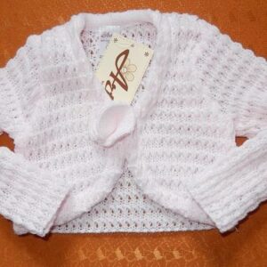 Sweter -bolerko niemowlęce RÓŻOWE - ARTEX Rozmiary od 56 do 86