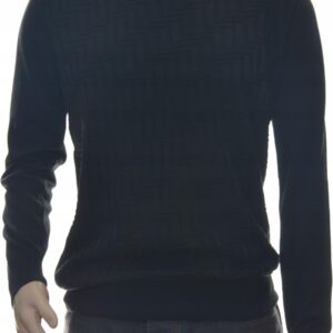 Sweter sweterek męski czarny z kaszmirem M