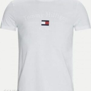 TOMMY HILFIGER KOSZULKA T-SHIRT ARCHIVE LOGO BIAŁY