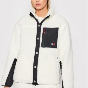 Tommy Jeans Kożuch Abo Tjw Sherpa DW0DW12133 Beżowy Oversieze