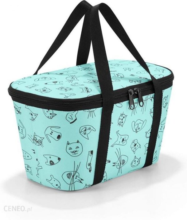 Torba coolerbag XS kids cats and dogs mint